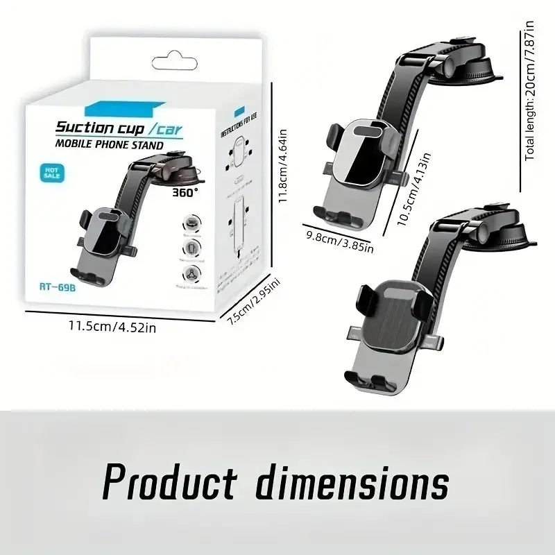Mobile Phone Bracket, Mobile Phone Bracket 360 Degrees Rotating Suction Cup Navigation Bracket, Instrument Table, Desktop Universal Bracket Mobile Phone Bracket, Mobile Phone Bracket 360 Degrees Rotating Suction Cup Navigation Bracket, Instrument Table, Desktop Universal Bracket